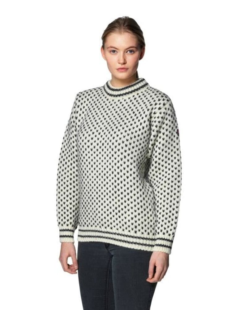 Nordsjø Sweater Crew Neck Offwhite/Anthracite, view: 1