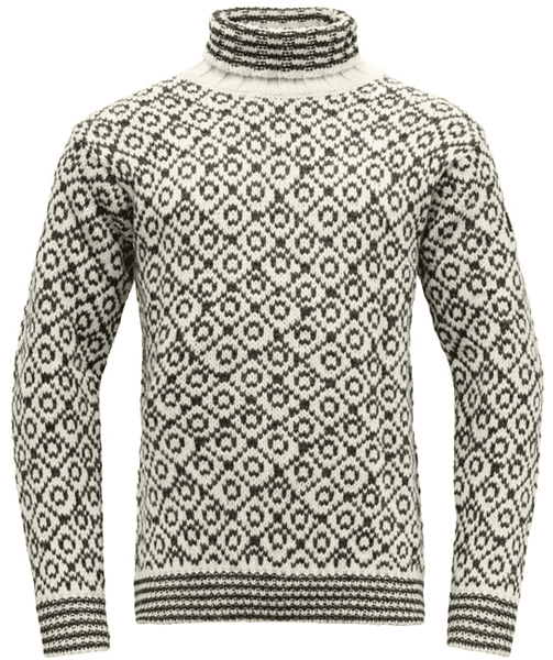 Svalbard Sweater High Neck Off Off White/Anthracite, view: 0