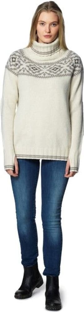 Ona Round Sweater Woman Merino Offwhite, view: 1