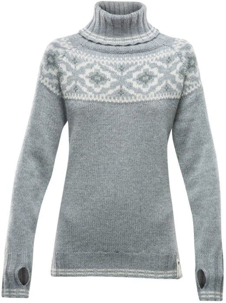 Ona Round Sweater Woman Merino Grey Melange, view: 0