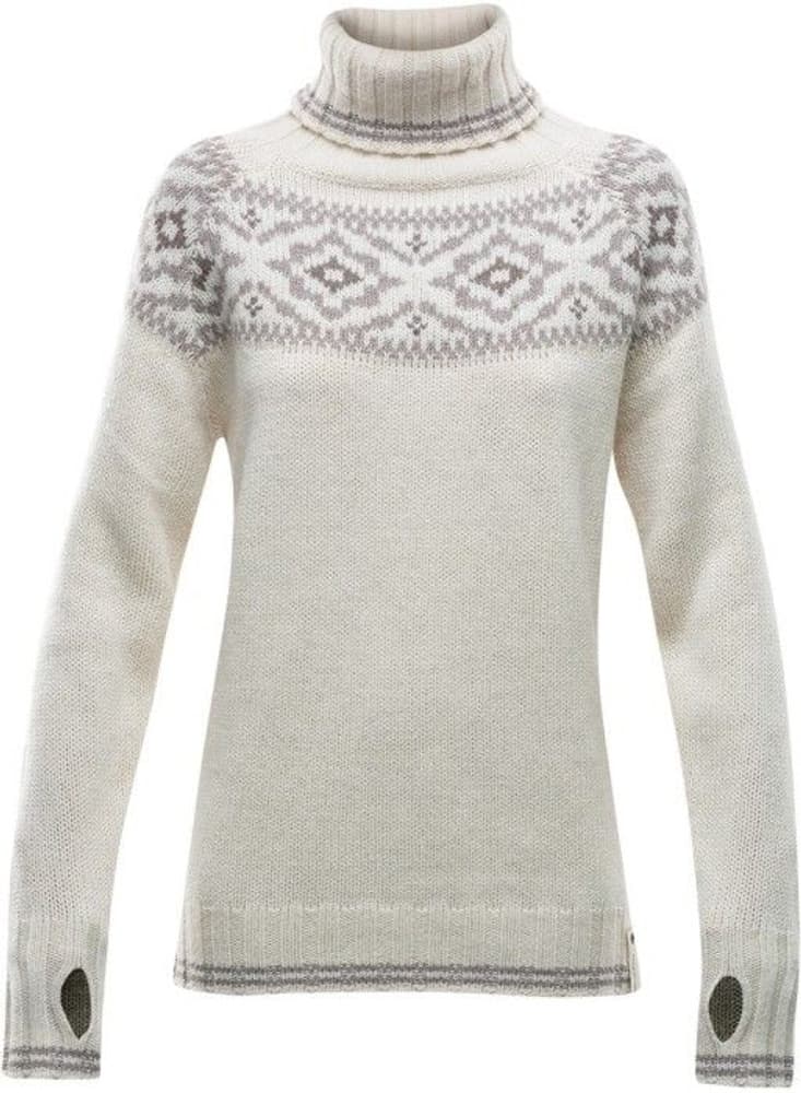 Ona Round Sweater Woman Merino Offwhite, view: 0