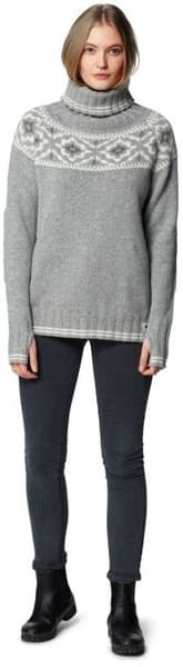 Ona Round Sweater Woman Merino Grey Melange, view: 1