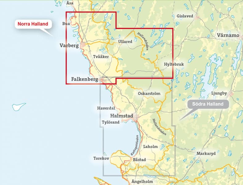 Norra Halland 1:50 000, view: 2