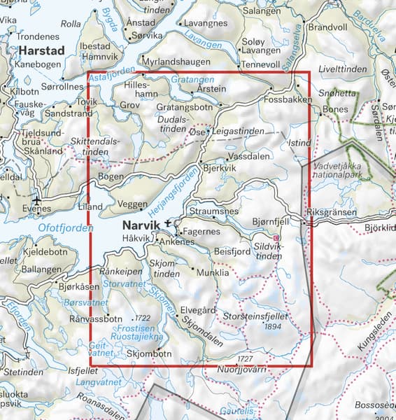 Turkart Narvik 1:50 000, view: 1