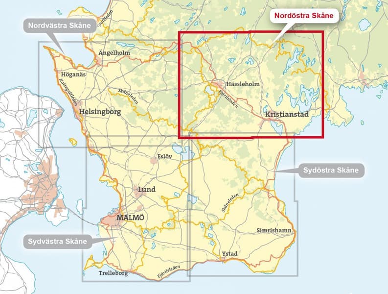 Nordöstra Skåne 1:50 000, view: 2