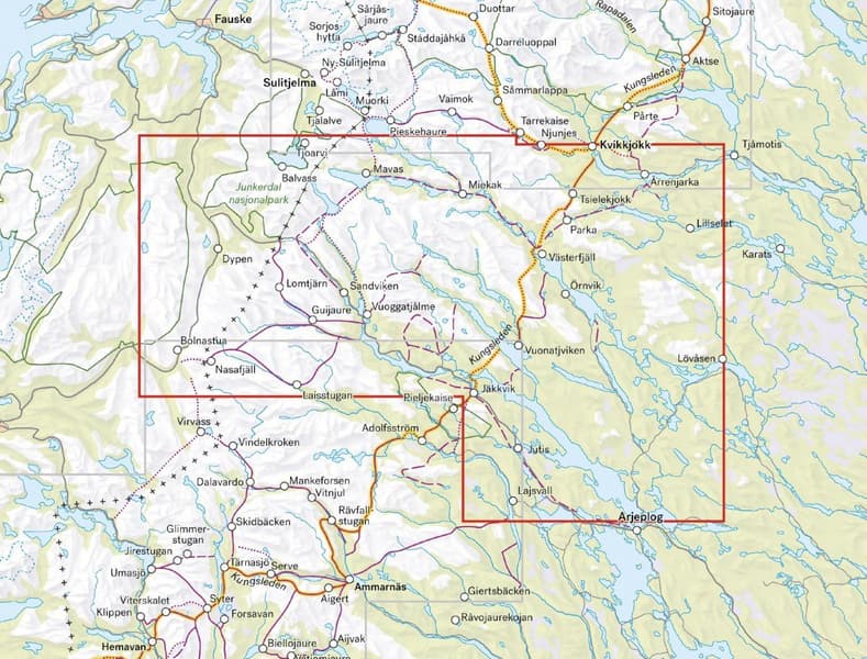 Arjeplogsfjällen 1:100000, view: 3