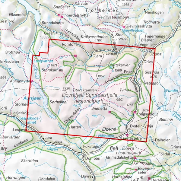 Turkart Dovrefjell 1:50 000, view: 3