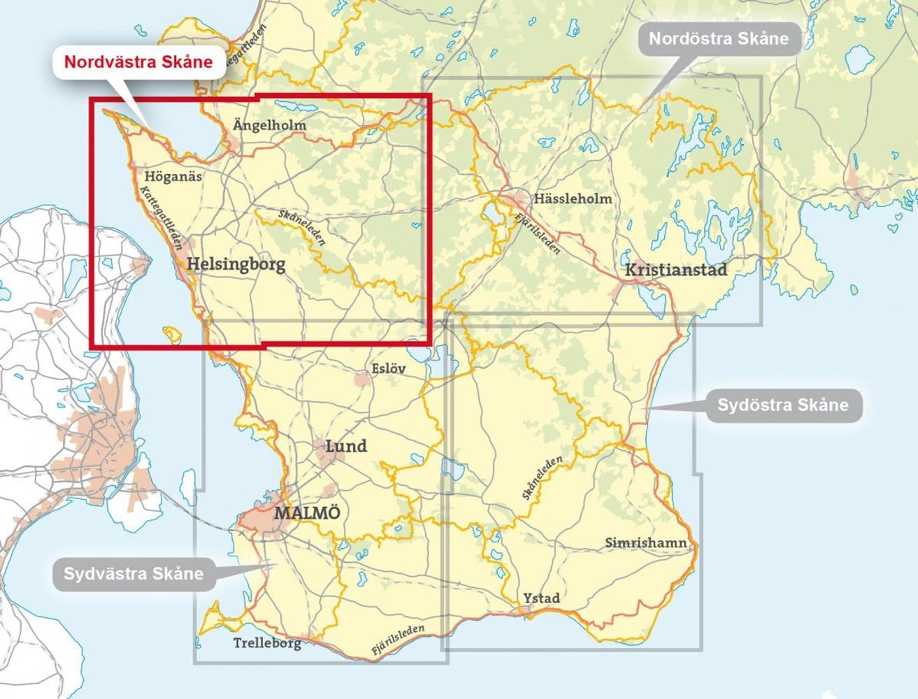 Nordvästra Skåne 1:50 000, view: 2