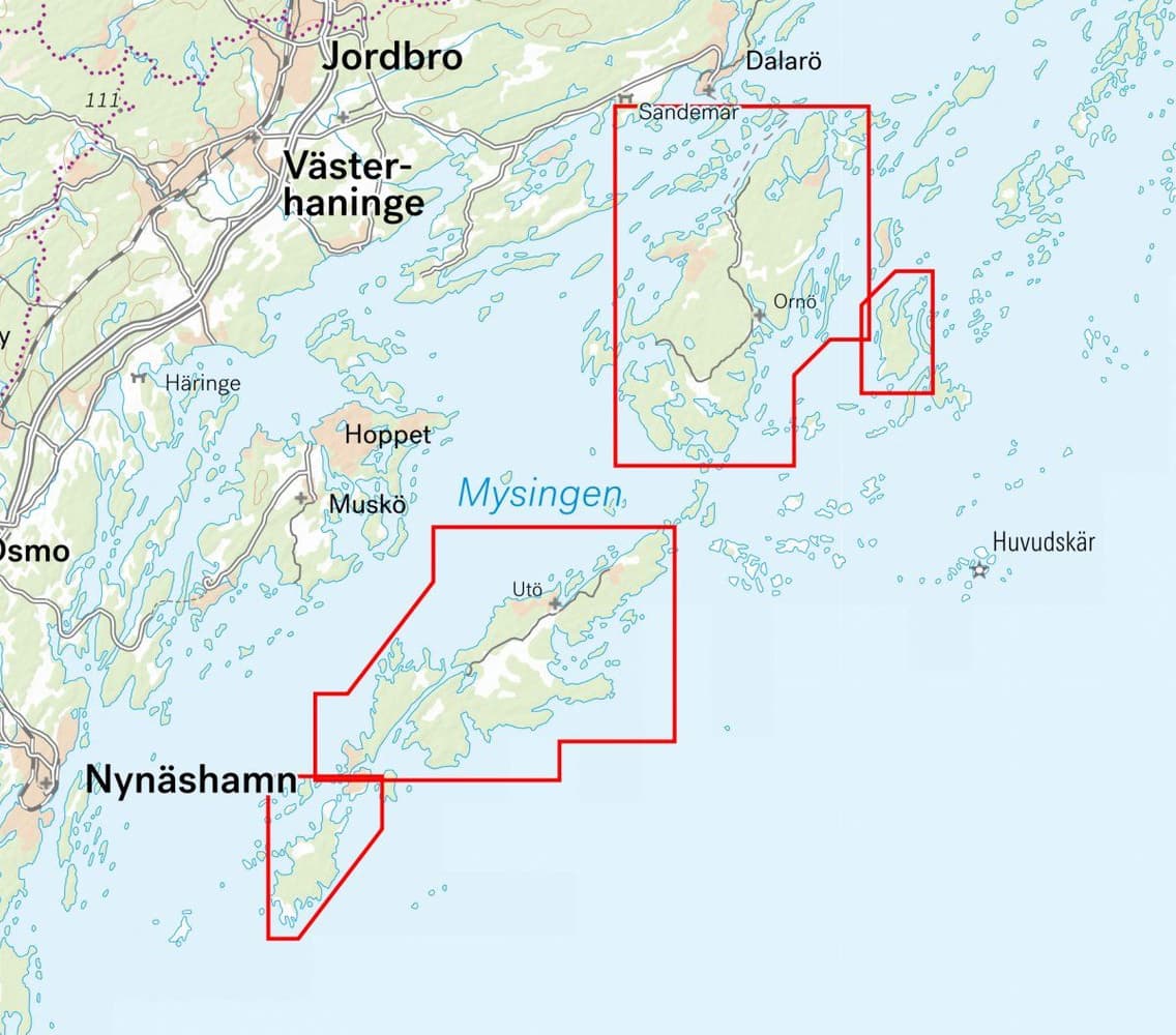 Stigkarta Utö & Ornö 1:25.000, view: 1