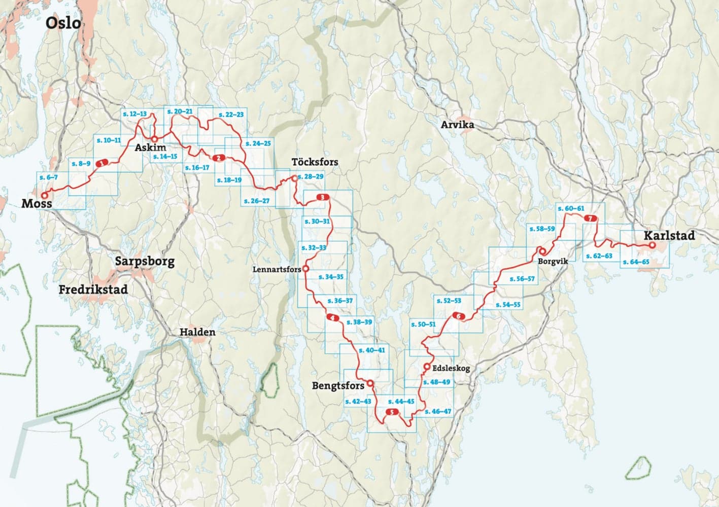 Cykelatlas Unionsleden 1:50 000, view: 2