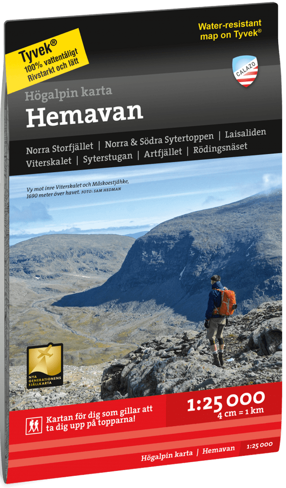 Högalpin karta: Hemavan 1:25 000, view: 0