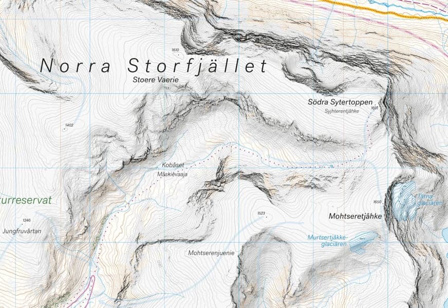Högalpin karta: Hemavan 1:25 000, view: 1