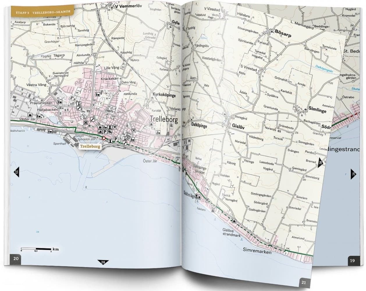 Cykelatlas Sydkustleden 1:50 000, view: 1