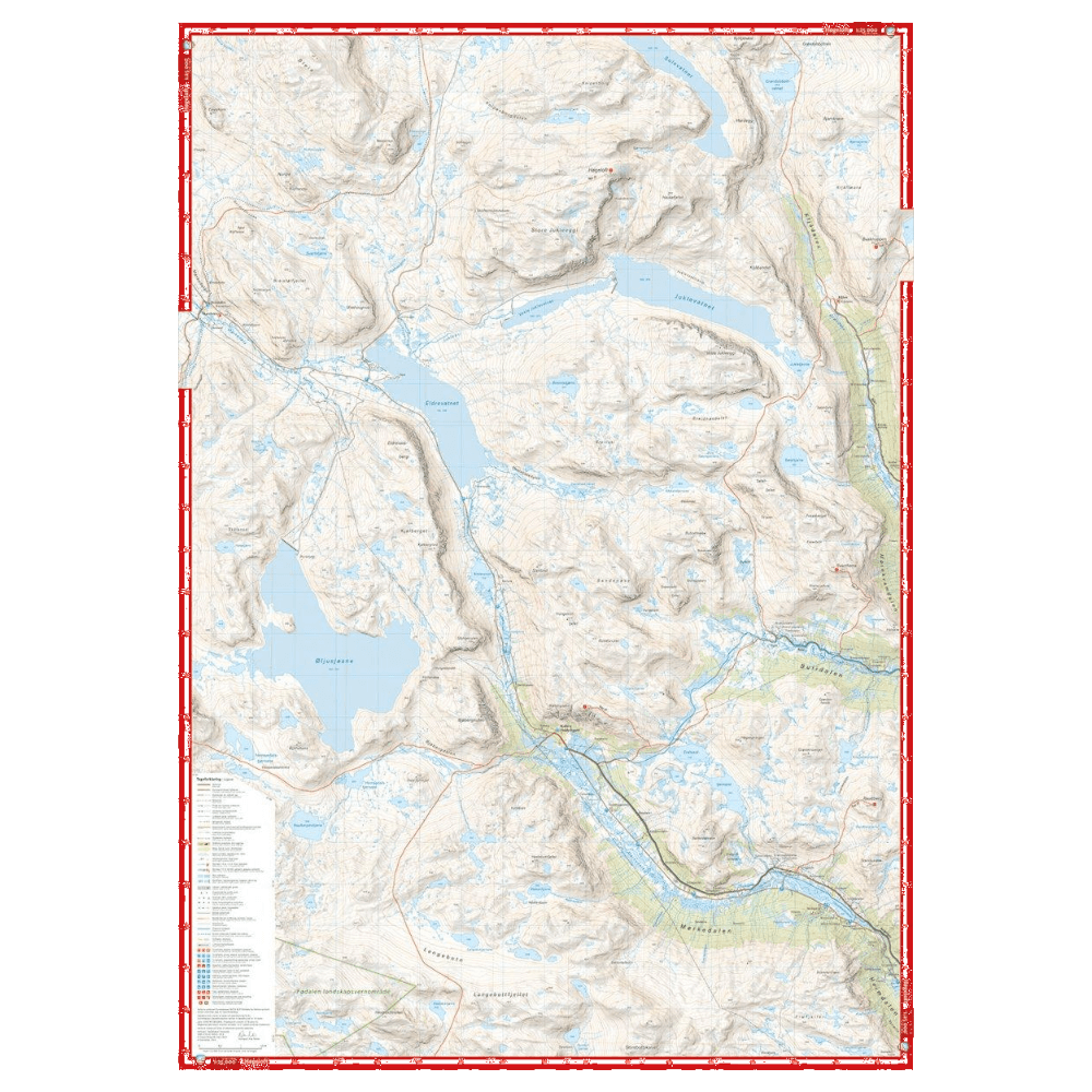 Høyfjellskart Hemsedal 1:25 000, view: 2