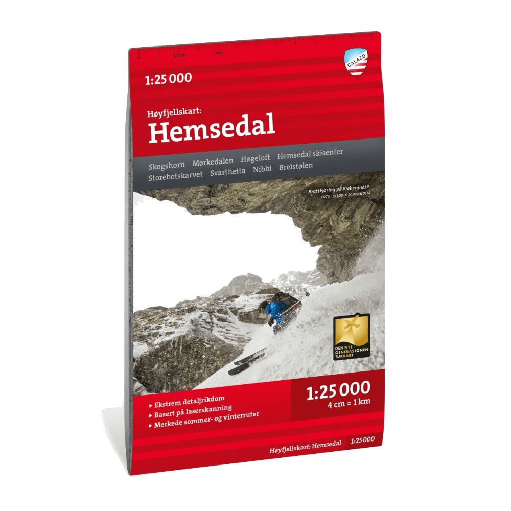 Høyfjellskart Hemsedal 1:25 000, view: 0