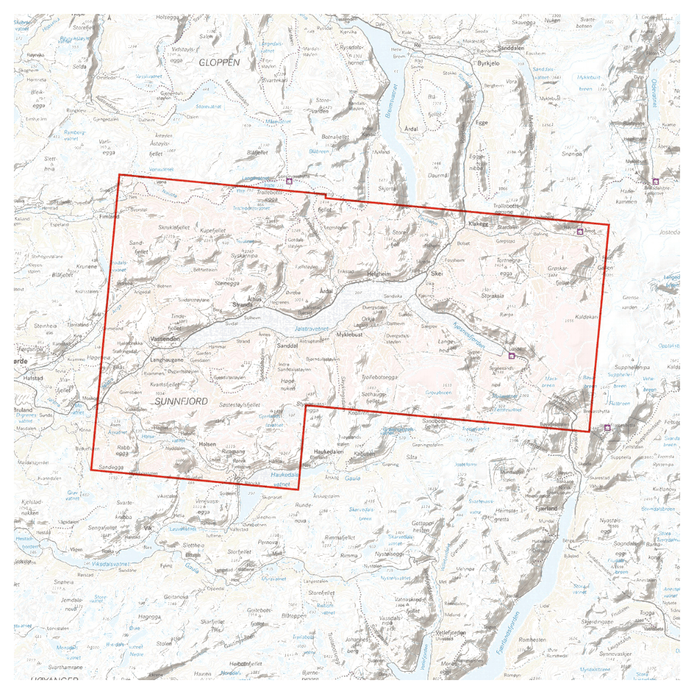 Høyfjellskart Jölster 1:25 000, view: 1