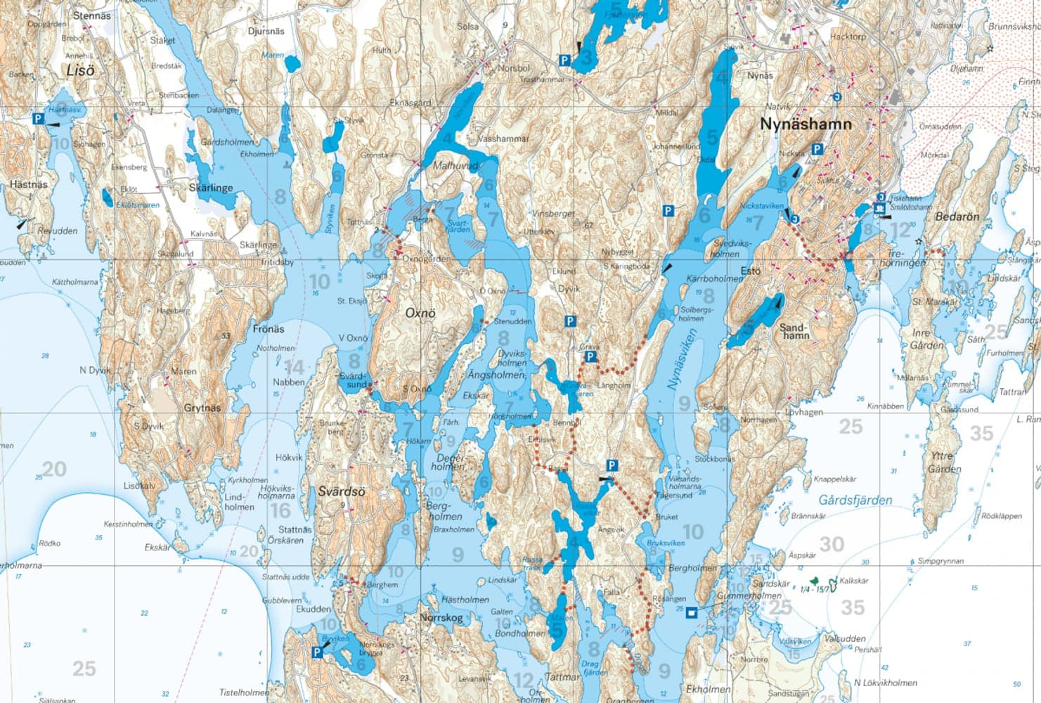 Skridskokarta Sörmlands 1:50 000, view: 1