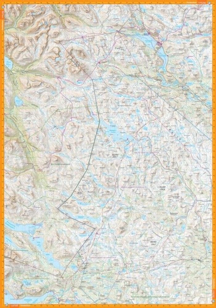 Treriksröset, Abisko & Kiruna 1:100000, view: 2