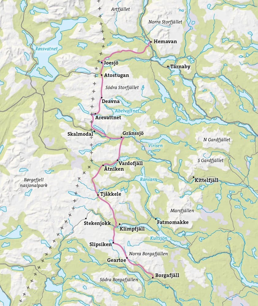 Friluftsatlas Lapplandsleden 1:50 000, view: 1
