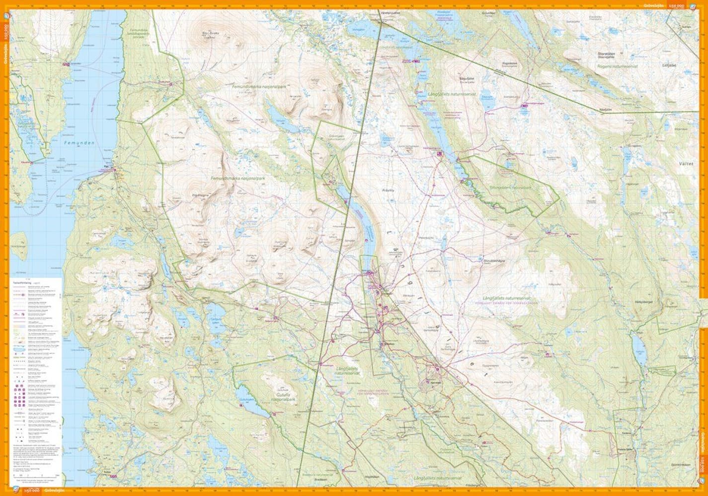 Fjällkarta Grövelsjön & Rogen 1:50 000, view: 1