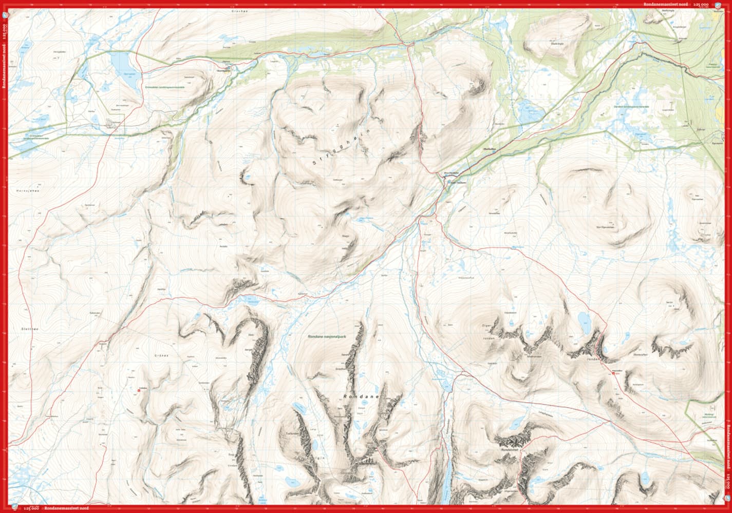 Høyfjellskart Rondanemassivet 1:25 000, view: 2