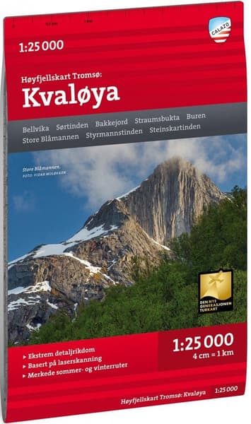 Høyfjellskart Tromsø: Kvaløya 1:25 000, view: 0