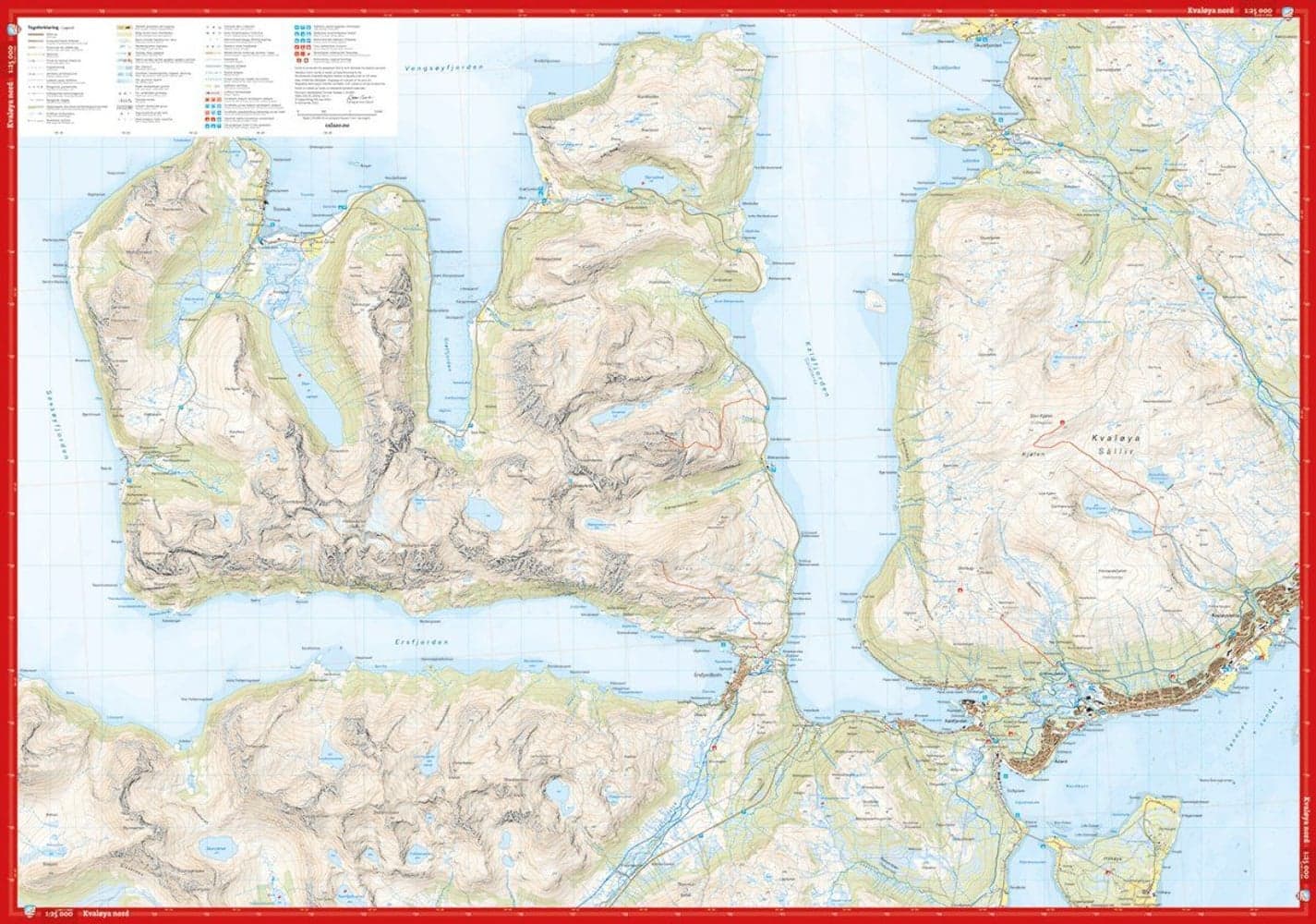 Høyfjellskart Tromsø: Kvaløya 1:25 000, view: 4