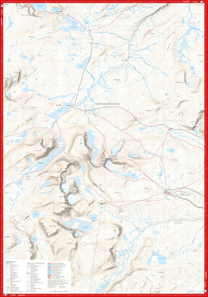 Høyfjellskart Dovrefjell: Snøhetta 1:25 000, view: 2