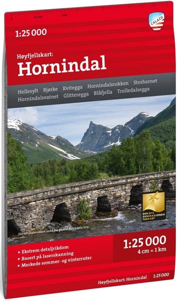 Høyfjellskart Sunnmøre: Hornidalen 1:25 000, view: 0