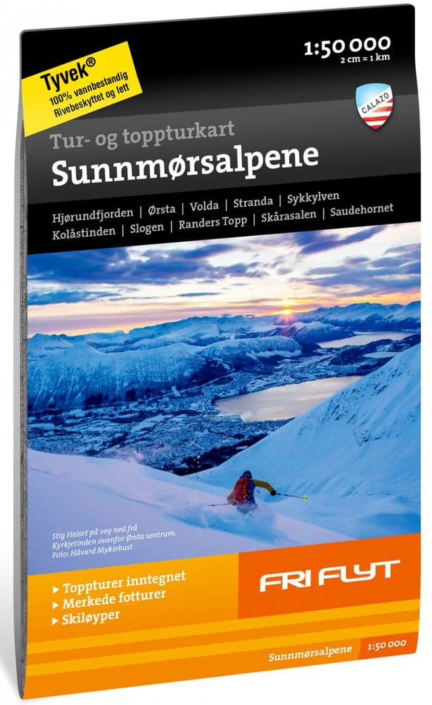 Tur- og toppturskart: Sunnmørsalpene 1:50 000, view: 0