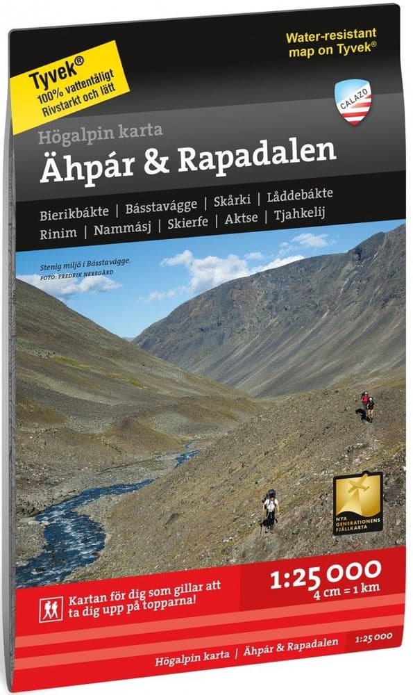 Högalpin karta: Ähpar Aktse & Rapadalen 1:25 000, view: 0