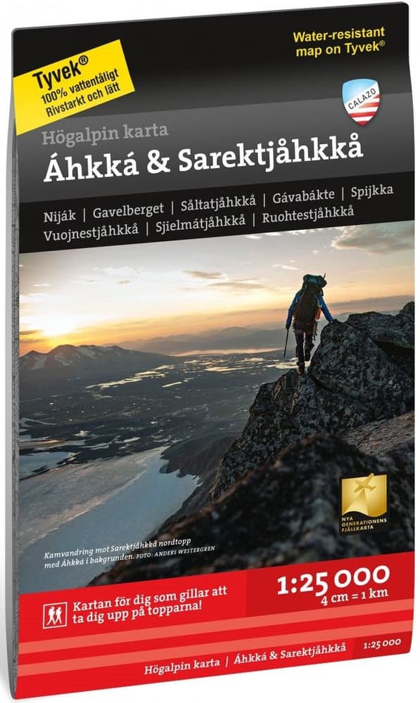 Högalpin karta: Áhkká & Sarektjåkkå 1:25 000, view: 0