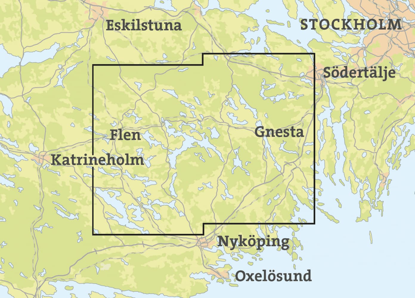 Skridskokarta Båven, Marvikarna & Yngern 1:50 000, view: 1