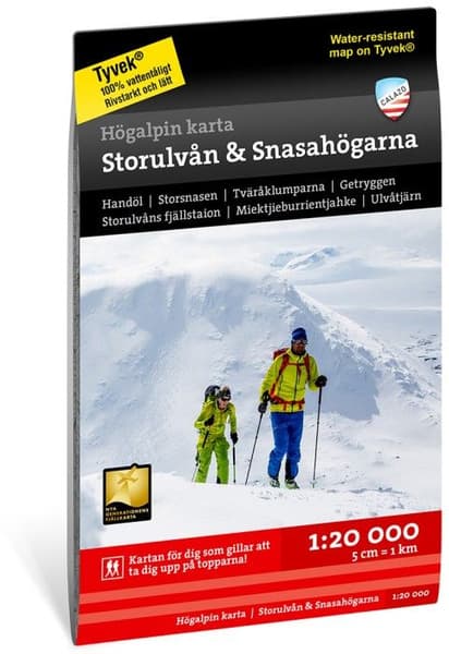 Högalpin Karta Storulvån & Snasahögarna 1:20 000, view: 0