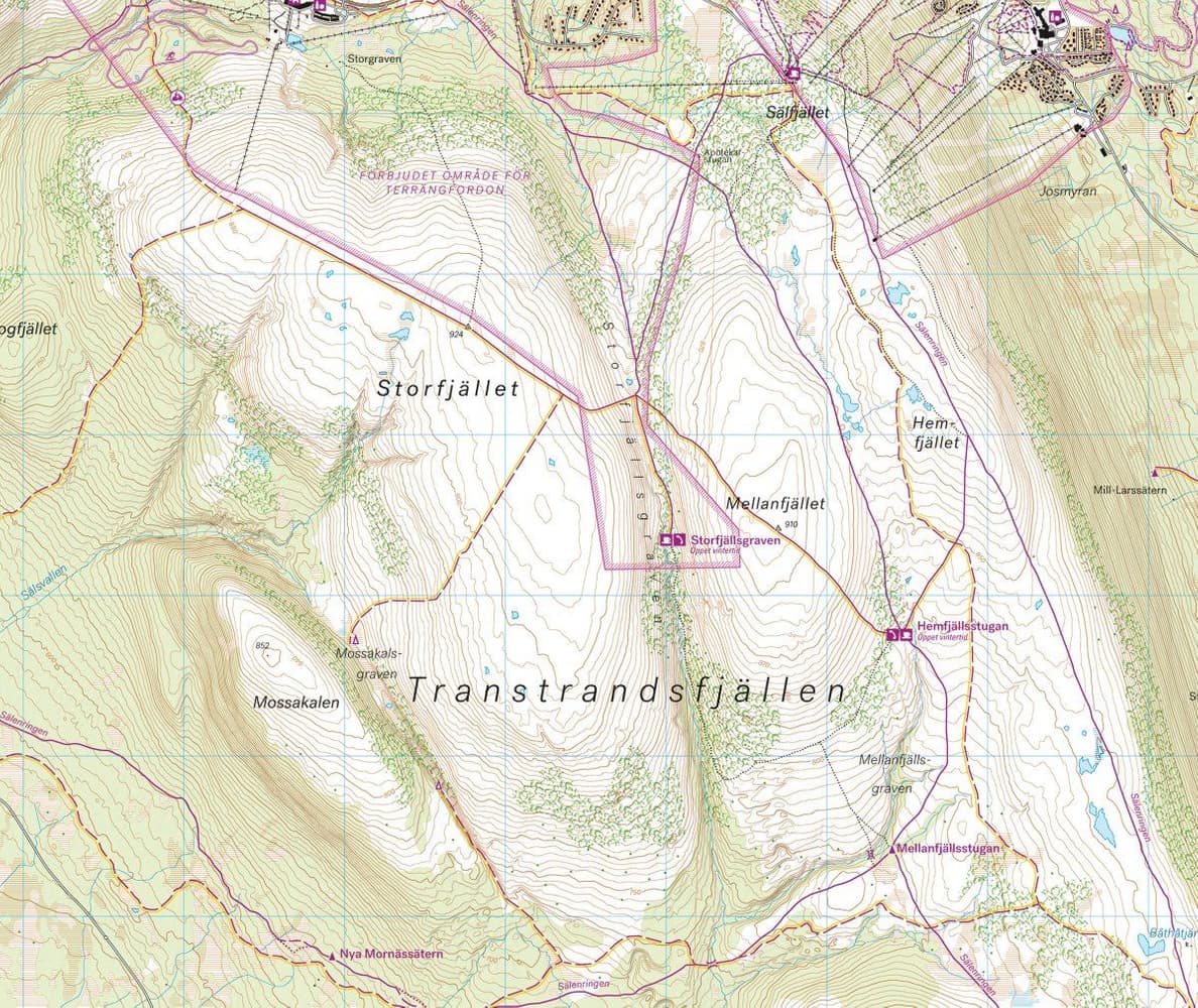 Grövelsjön & Töfsingdalens nationalpark 1:25 000, view: 1