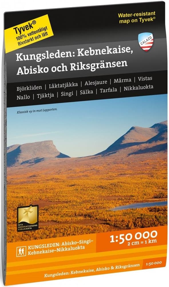 Fjällkarta Kebnekaise, Abisko & Riksgränsen 1:50 000, view: 0