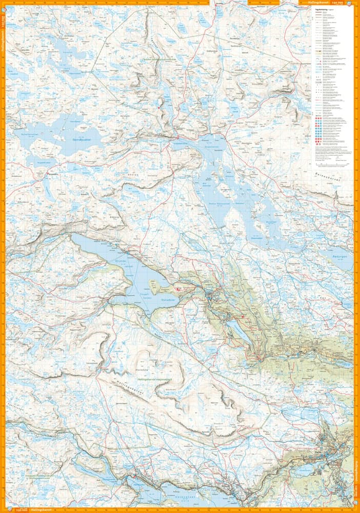 Turkart Finse, Hallingskarvet & Aurlandsdalen, 1:50 000, view: 2