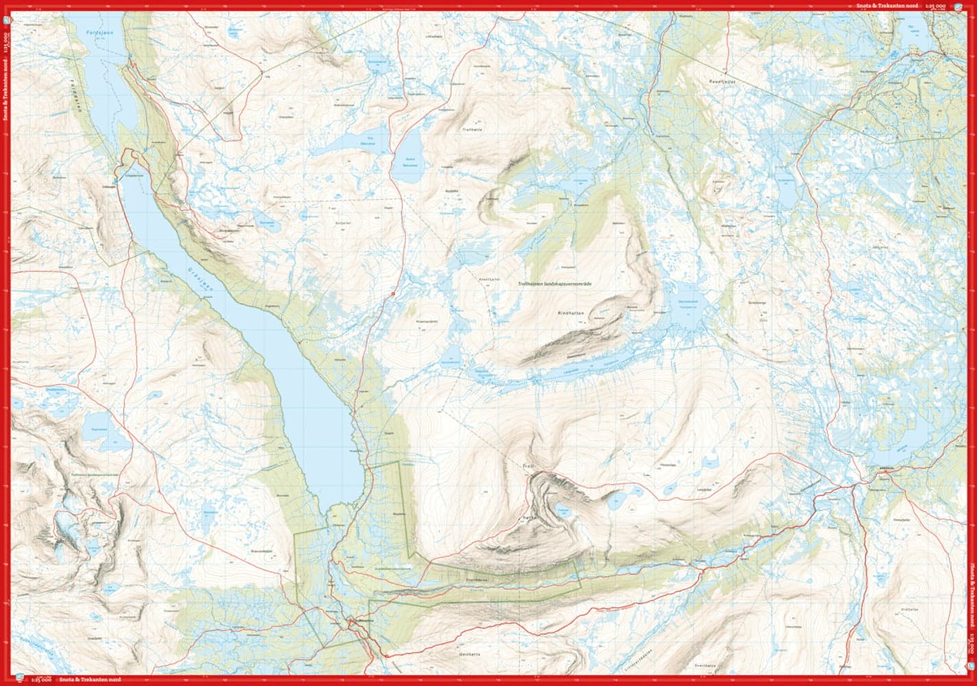 Høyfjellskart Trollheimen: Snota & Trekanten 1:25 000, view: 2