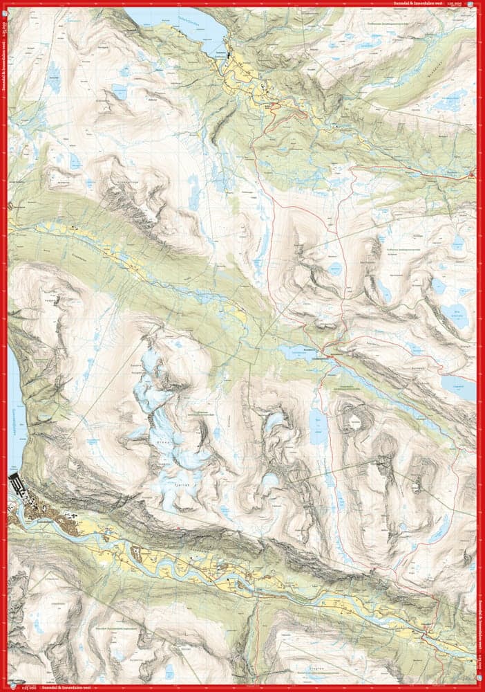 Høyfjellskart Trollheimen: Sunndal & Innerdalen 1:25 000, view: 3