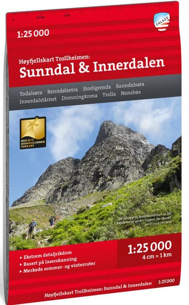 Høyfjellskart Trollheimen: Sunndal & Innerdalen 1:25 000, view: 0