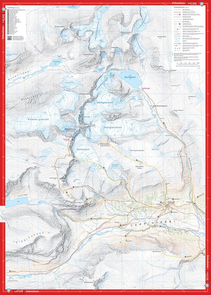 Kebnekaise – vandringsguide och högalpin karta 1:15 000, view: 3