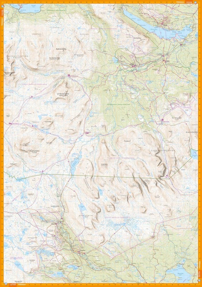 Fjällkarta Vålådalen, Lunndörren & Oviksfjällen 1:50 000, view: 2