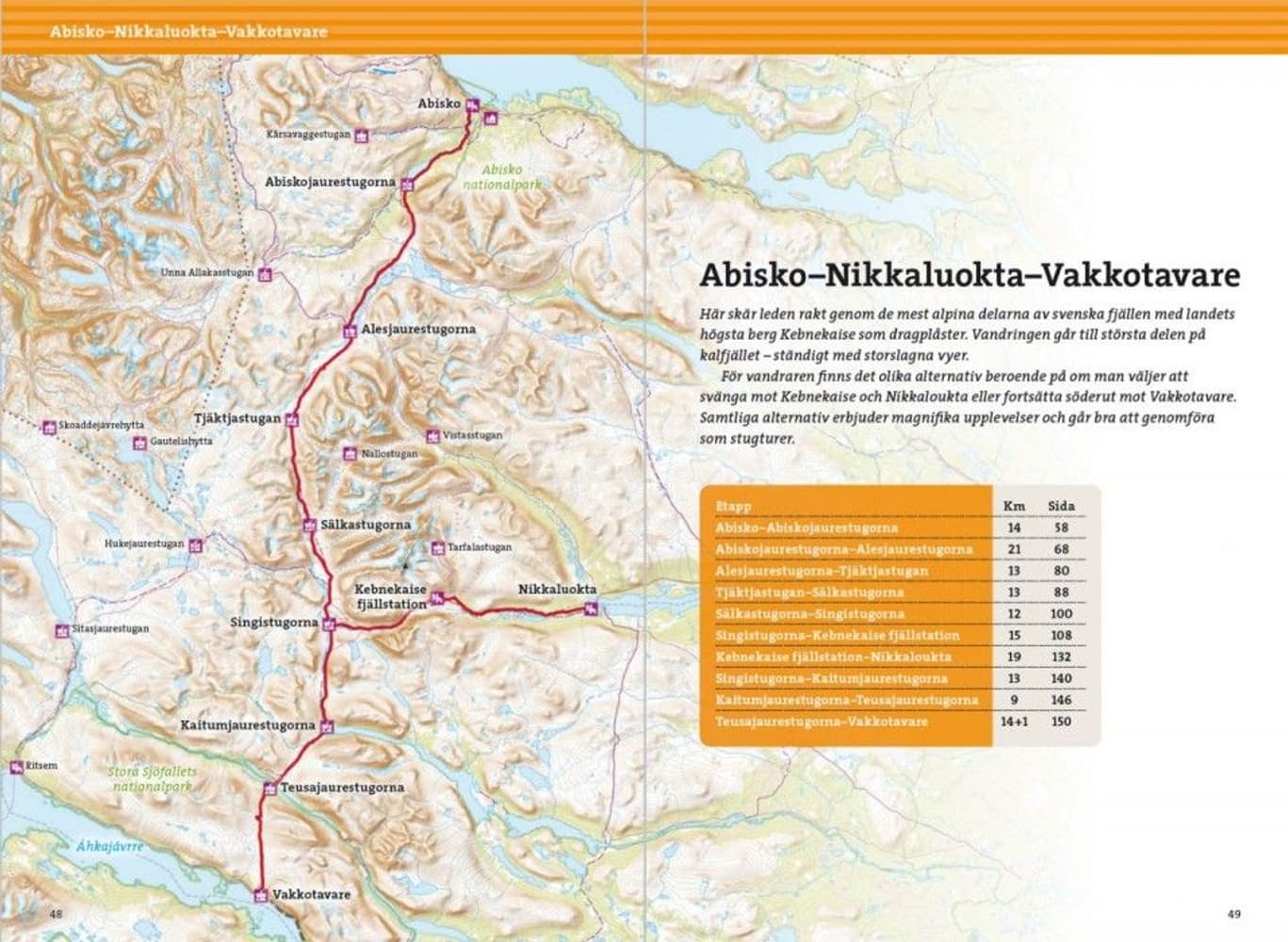 Fjällvandra längs Kungsleden Abisko - Hemavan 4:e upplagan, view: 2