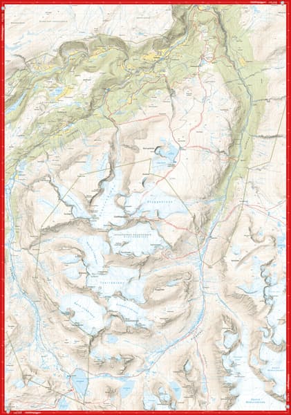 Høyfjellskart Jotunheimen: Galdhøpiggen & Glittertinden 1:25 000, view: 4