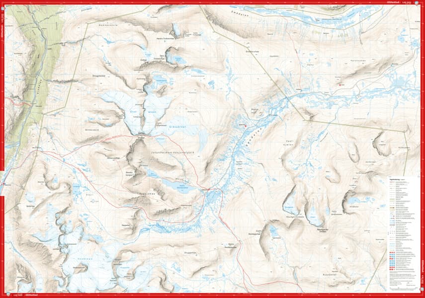 Høyfjellskart Jotunheimen: Galdhøpiggen & Glittertinden 1:25 000, view: 3