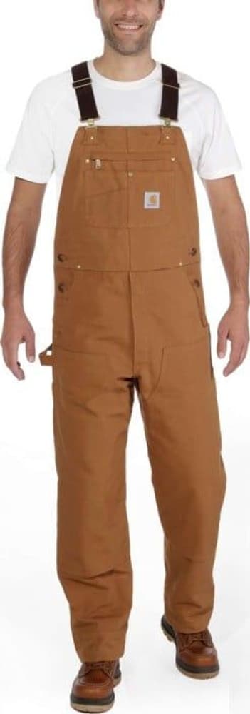 Carhartt M's Duck Bib Relaxed Overall Carhartt® Brown, view: 1