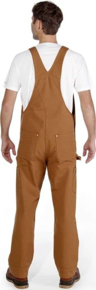 Carhartt M's Duck Bib Relaxed Overall Carhartt® Brown, view: 2