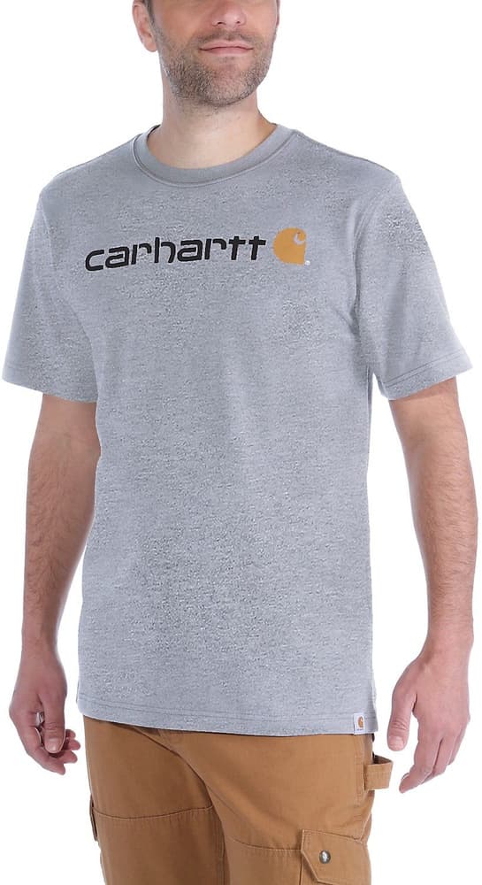 Carhartt M's Core Logo T-Shirt S/S Heather Grey, view: 1