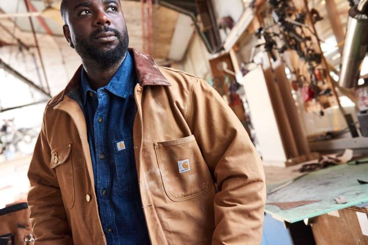 Carhartt M's Firm Duck Chore Coat Carhartt® Brown, view: 8