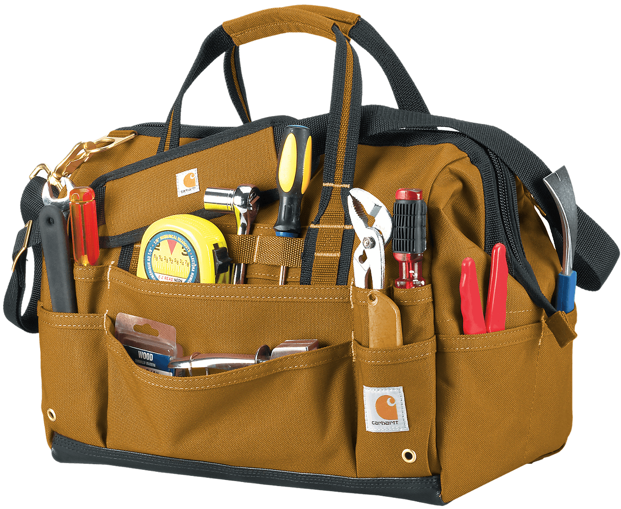 Carhartt 16-inch 30 Pocket Tool Bag Carhartt® Brown, view: 4